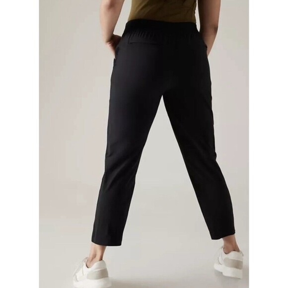 Athleta Brooklyn Ankle Pant Black PullOn 198671 Lightweight Pocket Women Plus 24 - Picture 2 of 14